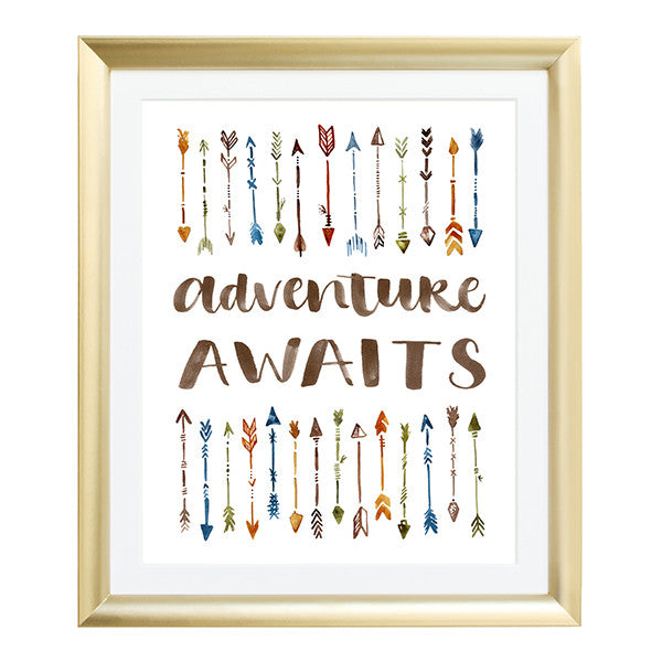 Adventure Awaits Watercolor Art Print