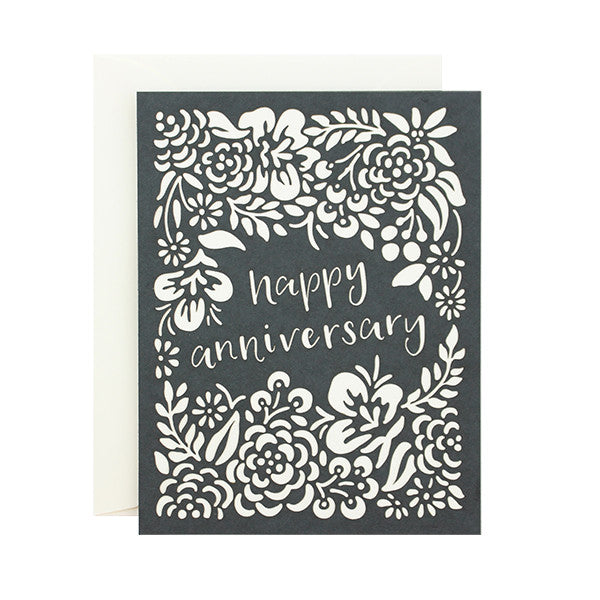 Happy Anniversary Laser Cut Card