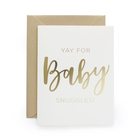 Yay For Baby Snuggles! Foil Card