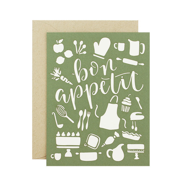 Bon Appetit Laser Cut Card