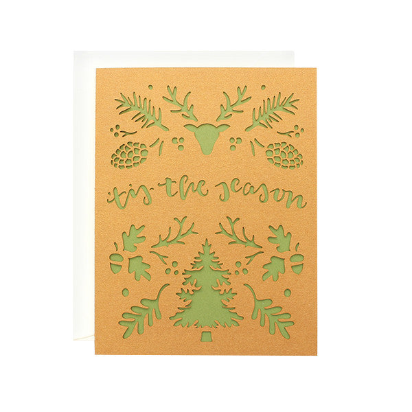 Tis the Season Laser Cut Card