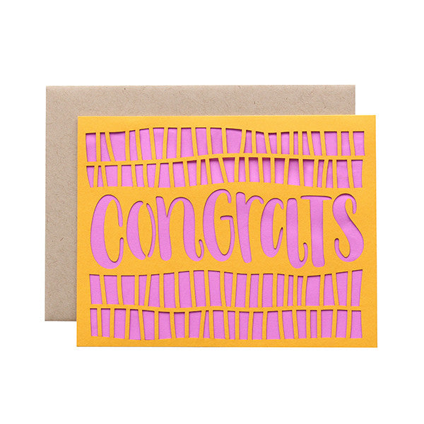 Congrats Laser Cut Card