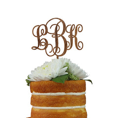 Custom Cake Topper- Three Letter Monogram