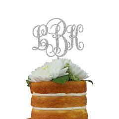 Custom Cake Topper- Three Letter Monogram