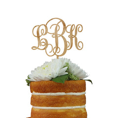 Custom Cake Topper- Three Letter Monogram