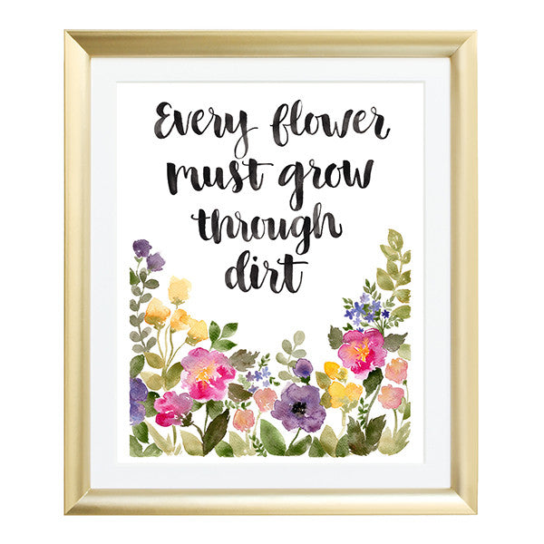 Every Flower Watercolor Art Print