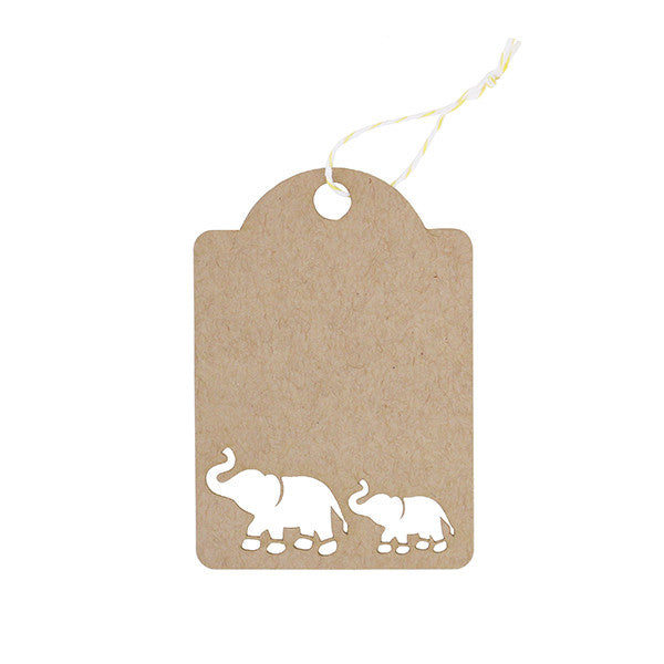 Elephant Laser Cut Tag Set