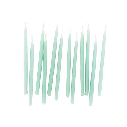 Hand-dipped Beeswax Birthday Candles -  Green Set
