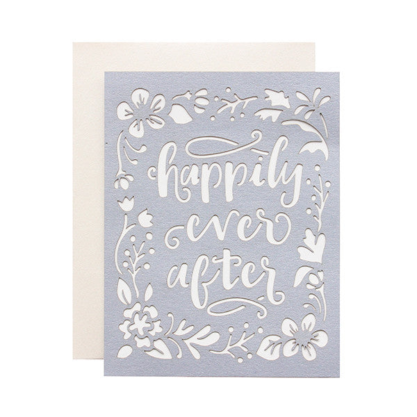 Happily Ever After Laser Cut Card