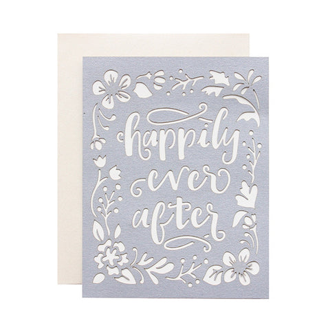 Happily Ever After Laser Cut Card