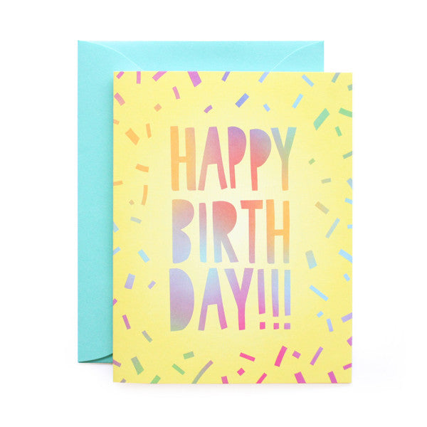 Happy Birthday Ombre Card