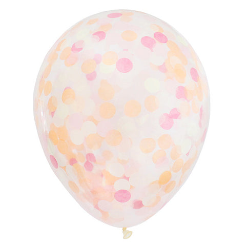 Peach Sorbet Confetti Balloon