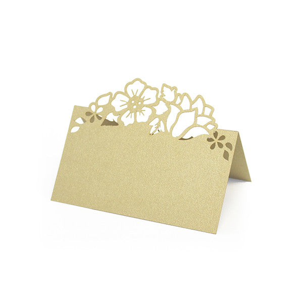 Floral Laser Cut Place Cards