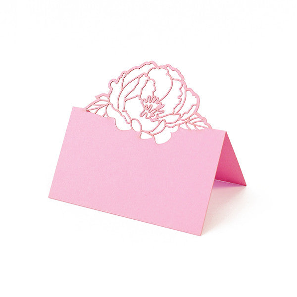 Peony Laser Cut Place Card