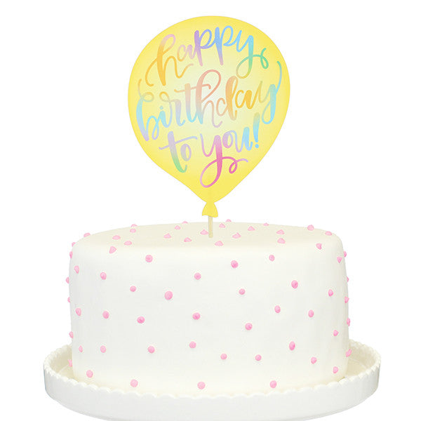 Happy Birthday To You! Printed Cake Topper