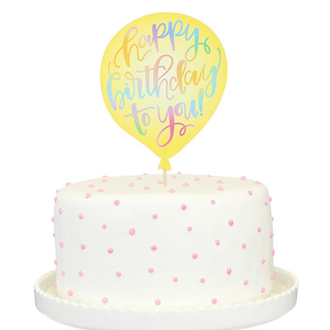 Happy Birthday To You! Printed Cake Topper