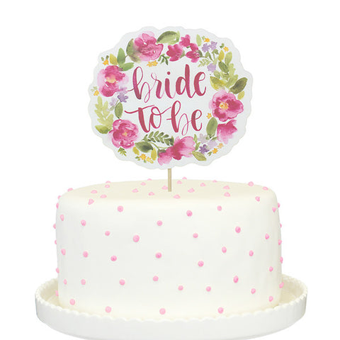 Bride To Be Printed Cake Topper