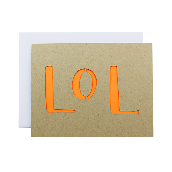 Lol Laser Cut Card
