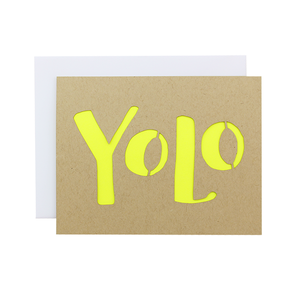 Yolo Laser Cut Card