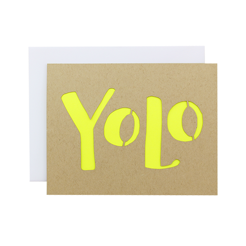 Yolo Laser Cut Card