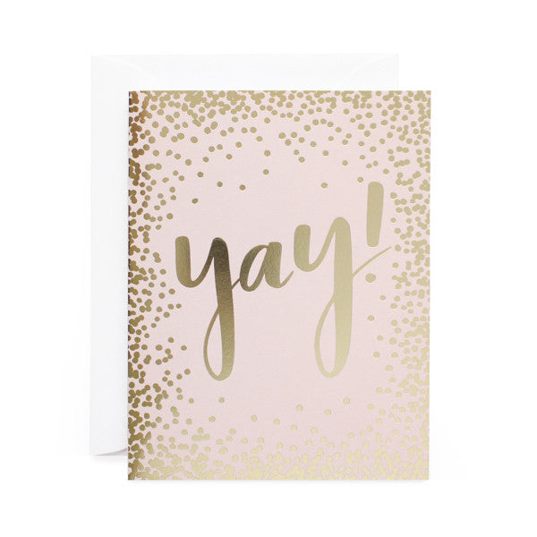 Yay! Polka Dots Foil Card