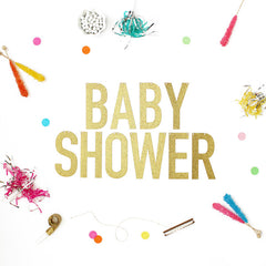 BABY SHOWER Glitter Banner