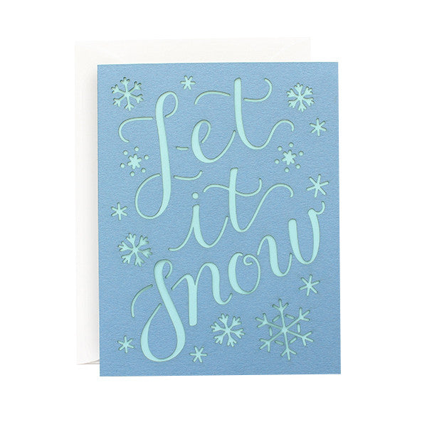 Let It Snow Laser Cut Card