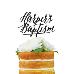 Custom Baptism Cake Topper