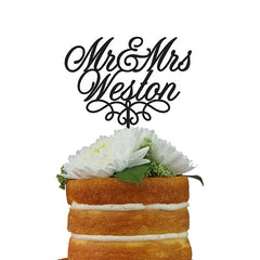 Custom Cake Topper- Mr & Mrs