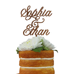 Custom Cake Topper- Double Name for Couples