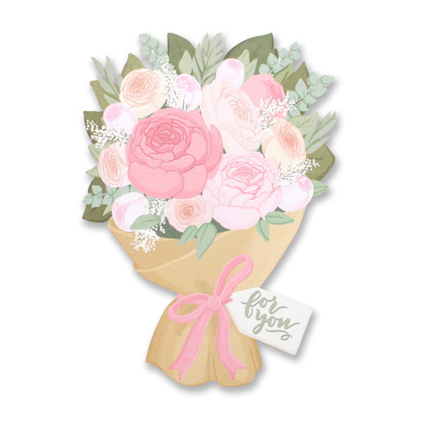 For You Bouquet Die Cut Card