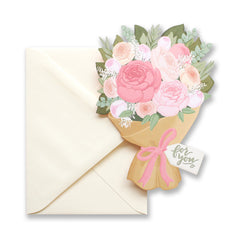 For You Bouquet Die Cut Card