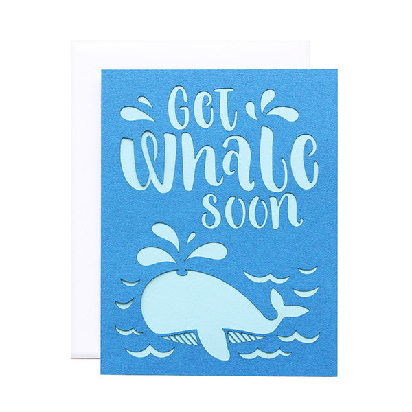 Get Whale Soon Laser Cut Card