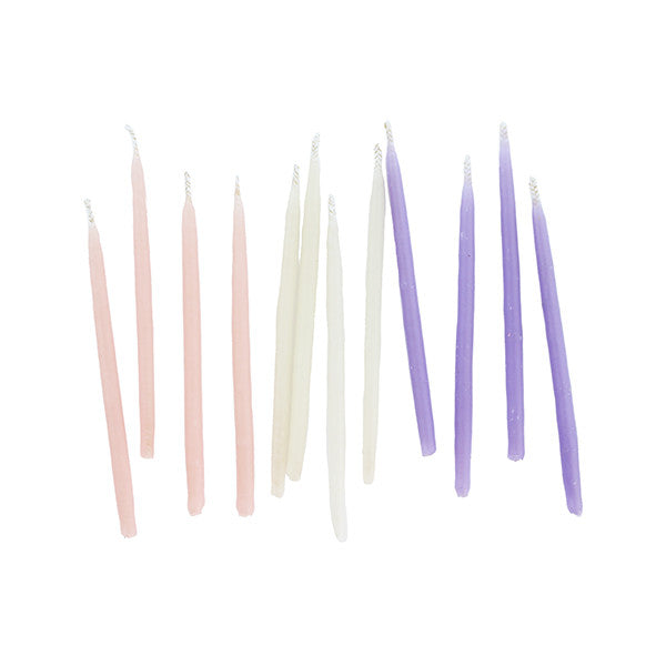Hand-dipped Beeswax Birthday Candles - Warm Set