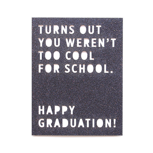 Happy Graduation! Glitter Card