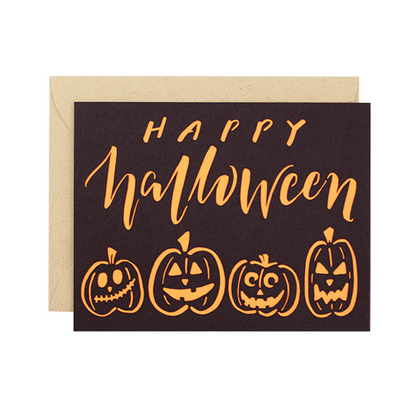 Happy Halloween Laser Cut Card