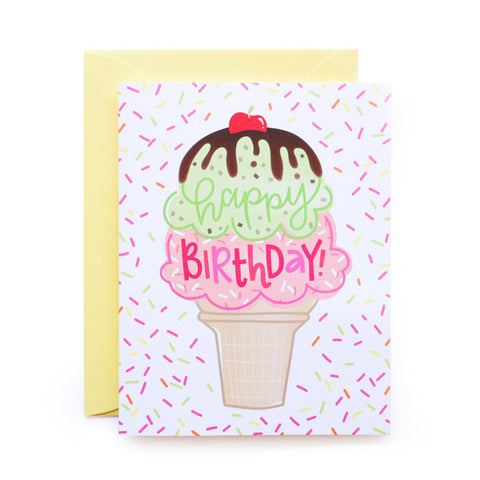 Happy Birthday! Ice Cream Card