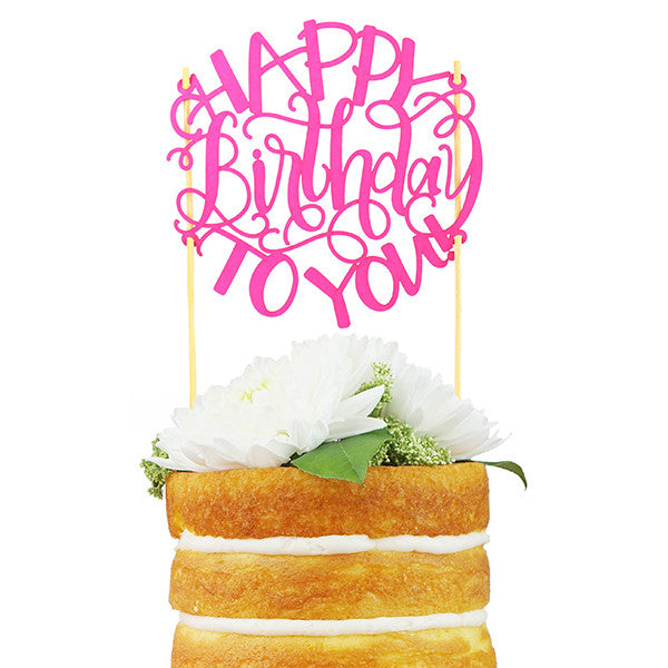 Happy Birthday To You! Paper Cake Topper