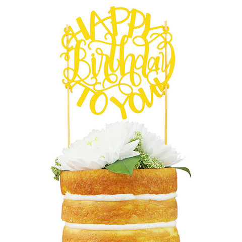 Happy Birthday To You! Paper Cake Topper