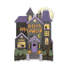 Haunted House Halloween Die Cut Card
