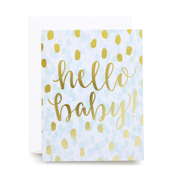 Hello Baby Foil Card