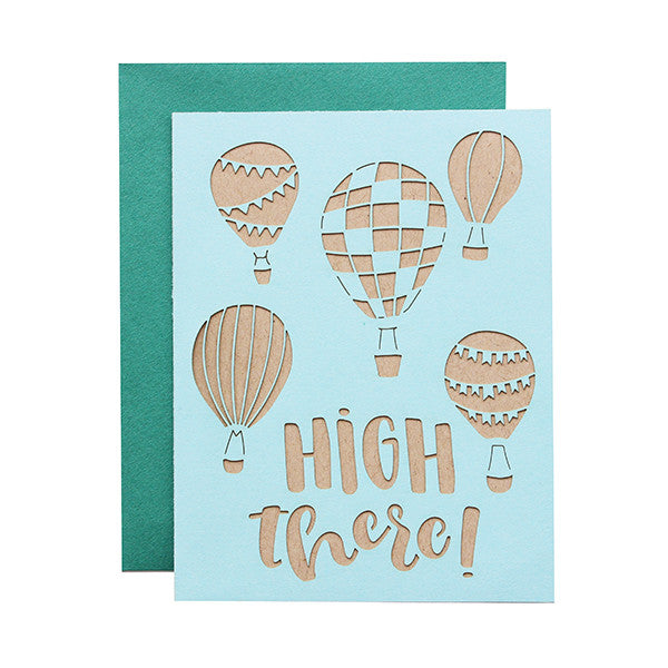 High There Laser Cut Card