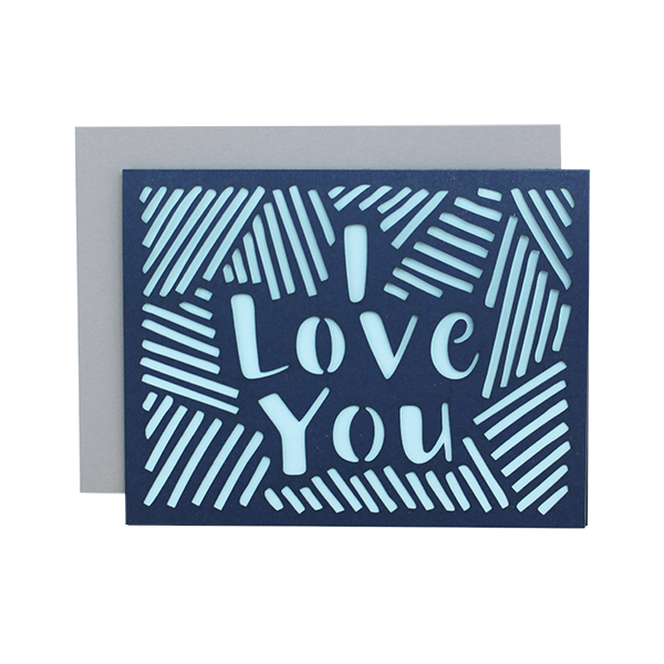 Love Lines Laser Cut Card