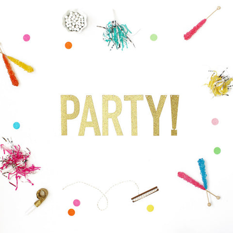 PARTY! Glitter Banner