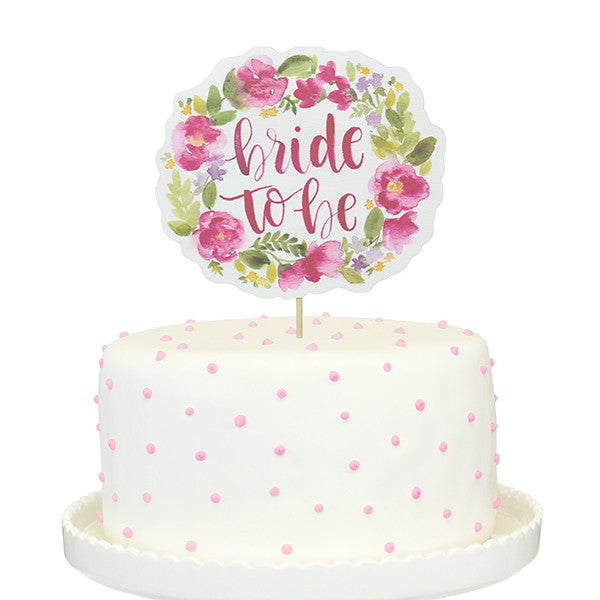 Bride To Be Printed Cake Topper