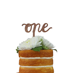 Calligraphy Number Cake Topper