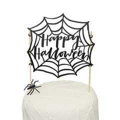 Spiderweb Halloween Cake Topper