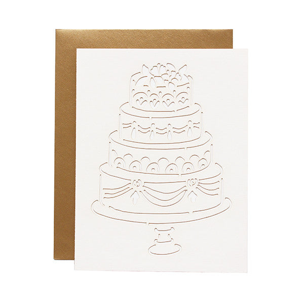 Traditional Cake Laser Cut Card