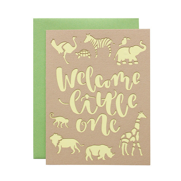 Welcome Little One Laser Cut Card