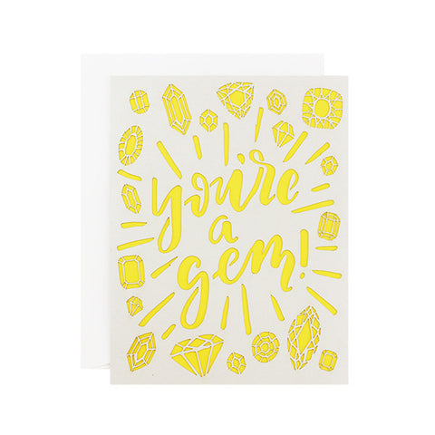 You're a Gem Laser Cut Card